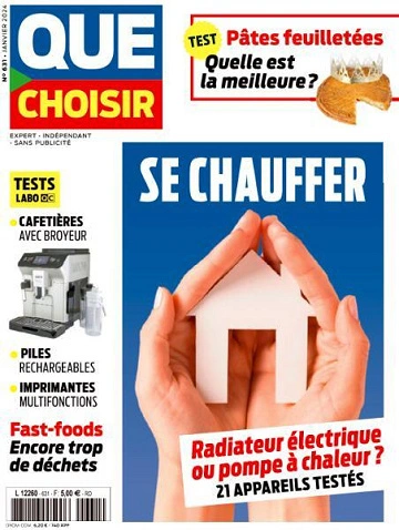 Jaquette de Que Choisir Janvier 2024