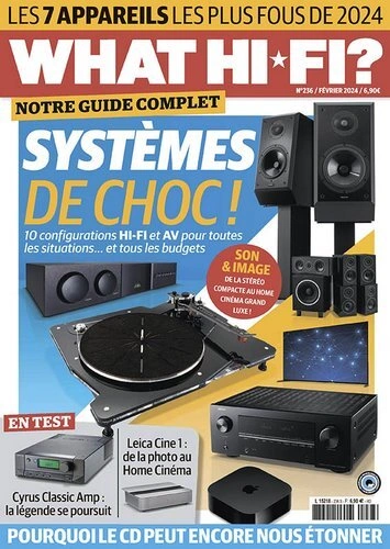 Jaquette de What Hi-Fi France - Février 2024