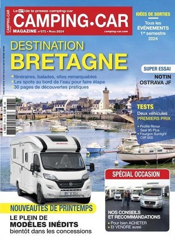 Jaquette de Camping-Car Magazine - Mars 2024