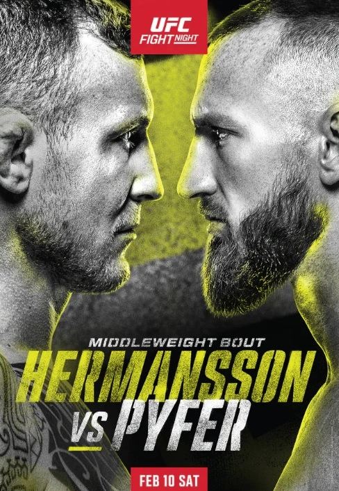 Jaquette de UFC Fight Night 236 Hermansson vs Pyfer