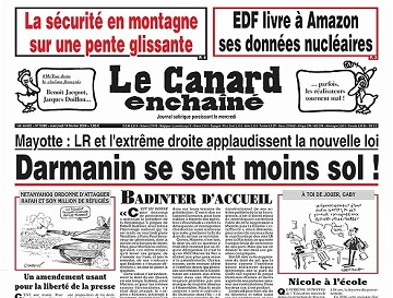 Jaquette de Le Canard Enchaîné du Mercredi 14 Février 2024