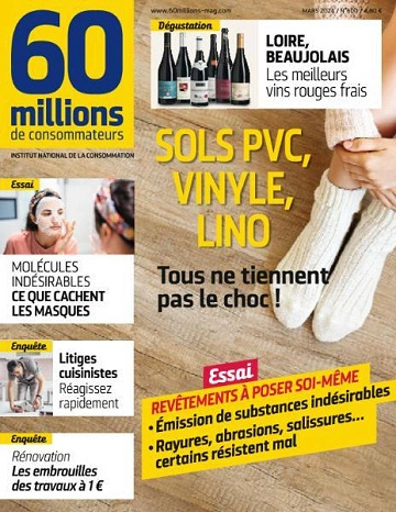 Jaquette de 60 Millions de Consommateurs N° 600 - Mars FRENCH PDF 2024