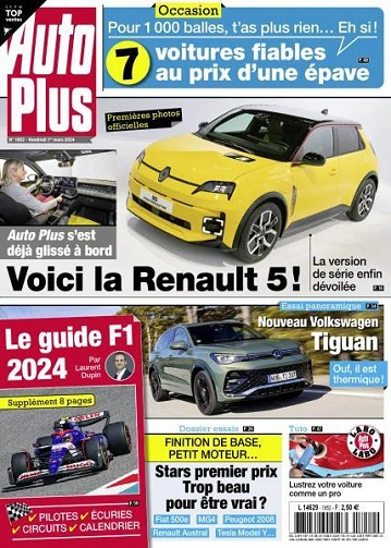 Jaquette de Auto Plus N° 1852 du 01 Mars FRENCH PDF 2024