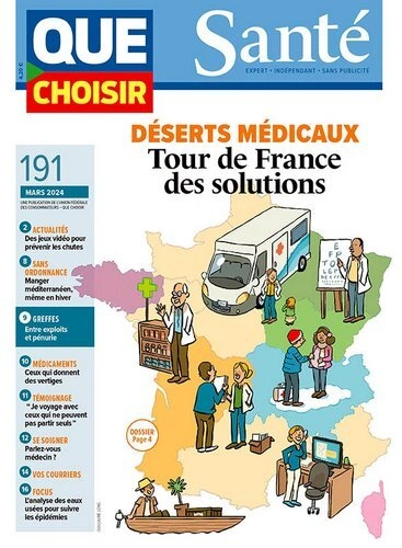 Jaquette de Que Choisir Santé Mars FRENCH PDF 2024