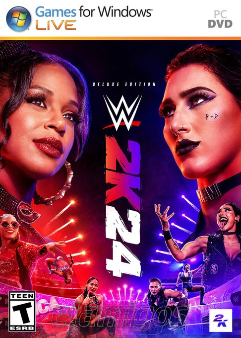 Jaquette de WWE 2K24 Deluxe Edition Anglais ISO 2024