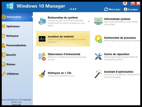 Jaquette de Yamicsoft Windows 10 Manager 3.9.2 Win x64 Multi Préactivé & Portable MULTI EXE 2024