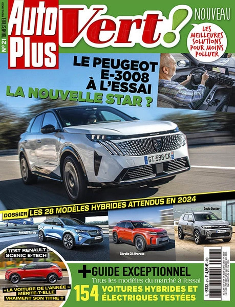 Jaquette de Auto Plus Vert N°21 - Avril Mai Juin FRENCH PDF 2024