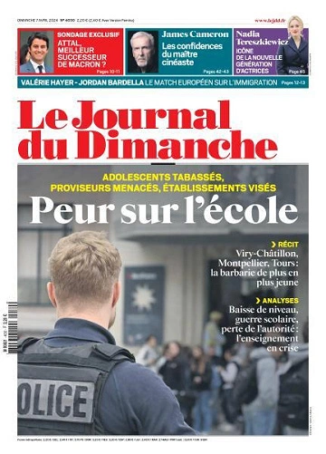 Jaquette de Le Journal du Dimanche du 07 Avril FRENCH PDF 2024