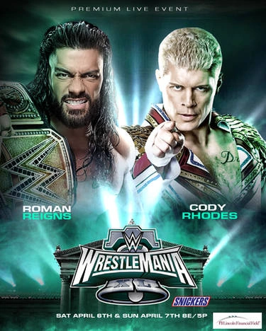 Jaquette de WWE WrestleMania 40 XL du Dimanche 08 Avril