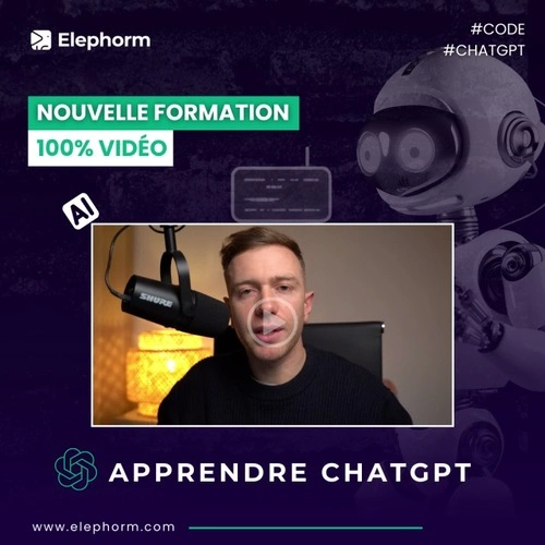 Jaquette de Elephorm Apprendre ChatGPT