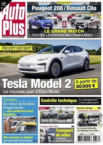 Jaquette de Auto Plus - 12 Avril FRENCH PDF 2024