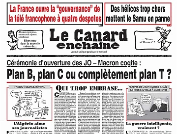Jaquette de Le Canard Enchaîné du 17 Avril FRENCH PDF 2024