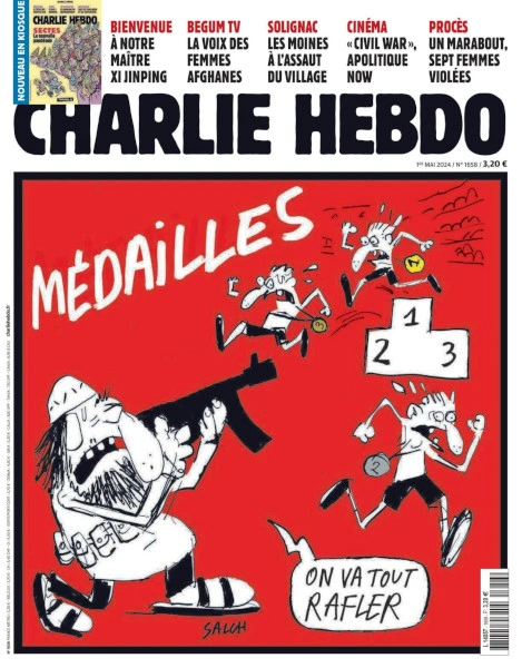 Jaquette de Charlie Hebdo du 01 Mai FRENCH PDF 2024