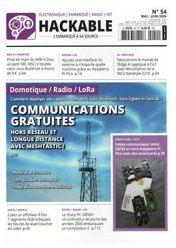 Jaquette de Hackable Magazine - Mai-Juin FRENCH PDF 2024