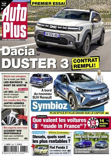 Jaquette de Auto Plus du 03 Mai FRENCH PDF 2024