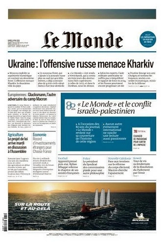 Jaquette de Le Monde du 14 Mai FRENCH PDF 2024