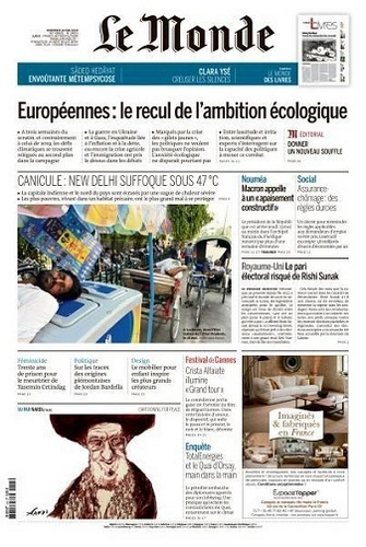 Jaquette de Le Monde du 24 Mai FRENCH PDF 2024