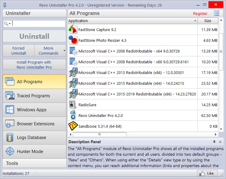 Jaquette de Revo Uninstaller Pro 5.3