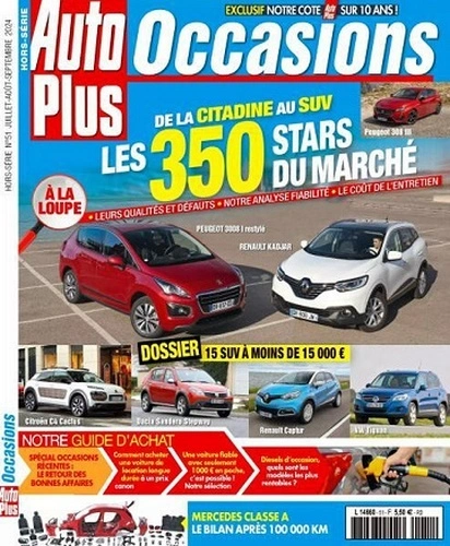 Jaquette de Auto Plus Occasions - Juillet-Août-Septembre FRENCH PDF 2024