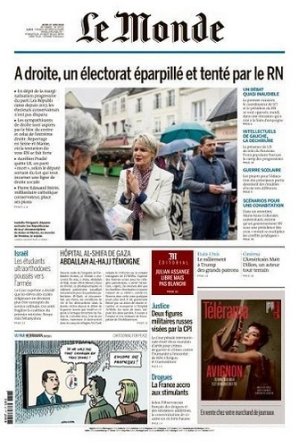Jaquette de Le Monde du 27.06.2024