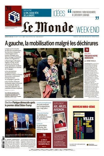 Jaquette de Le Monde du 29.06.2024