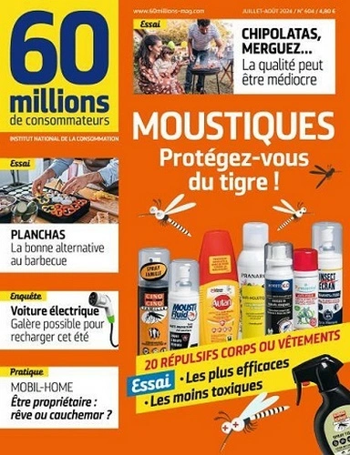 Jaquette de 60 Millions de Consommateurs - 07-08.2024