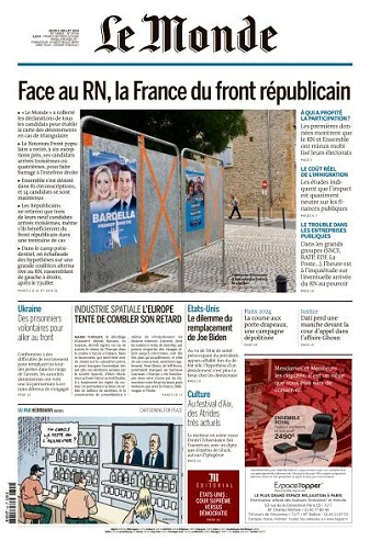 Jaquette de Le Monde du 04.07.2024