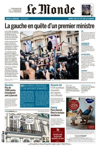 Jaquette de Le Monde du 10.07.2024