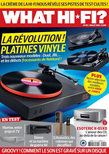 Jaquette de What Hi-Fi France - Juillet 2024