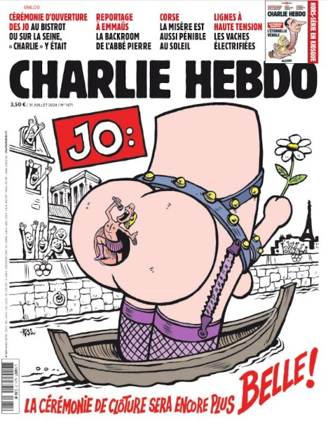 Jaquette de Charlie Hebdo du 31 juillet 2024