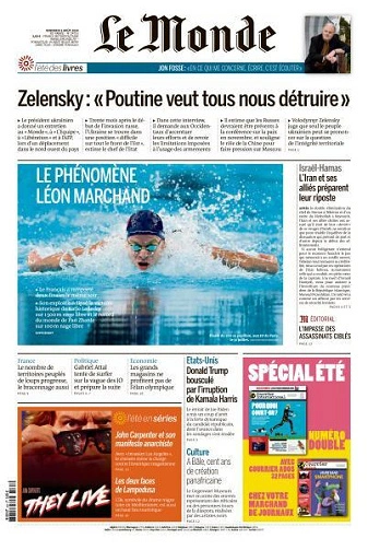 Jaquette de Le Monde du 02.08.2024