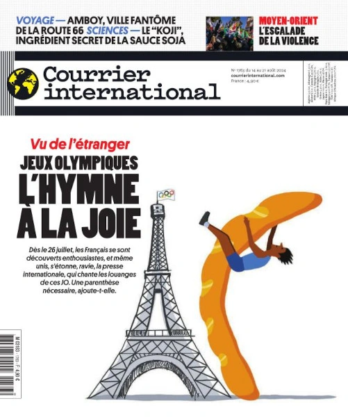 Jaquette de Courrier International du 14 au 21 Août 2024