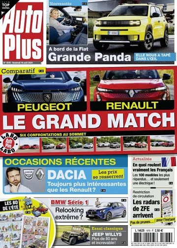 Jaquette de Auto Plus du 16.08.2024