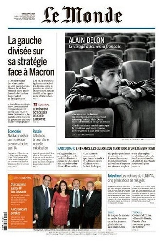 Jaquette de Le Monde du 20.08.2024