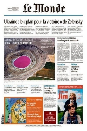Jaquette de Le Monde du 29.08.2024
