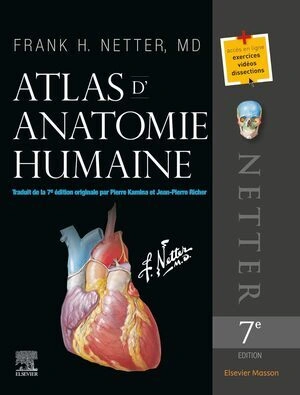 Jaquette de Atlas Netter d'Anatomie Humaine 7ed Frank Netter