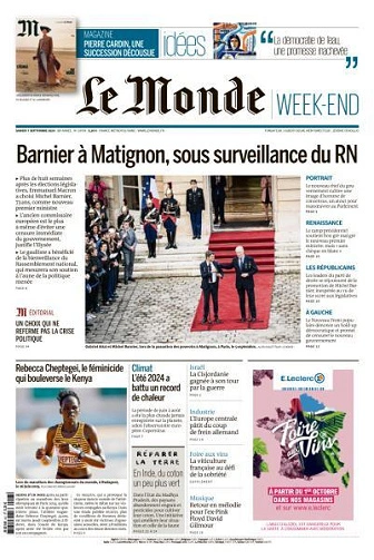 Jaquette de Le Monde & Le Mag du 07.09.2024