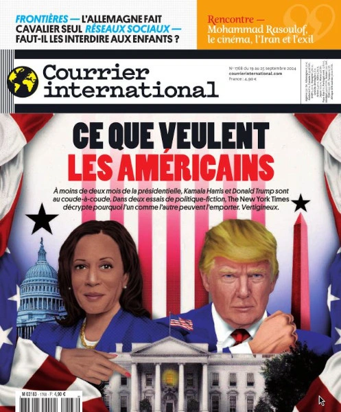 Jaquette de Courrier International du 19 au 25 Septembre 2024