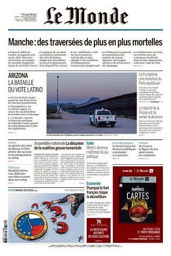 Jaquette de Le Monde du 24.10.2024