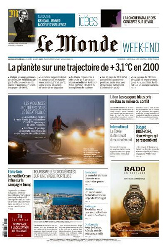 Jaquette de Le Monde & Le Mag du 26.10.2024