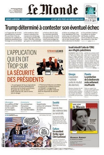 Jaquette de Le Monde du 30.10.2024