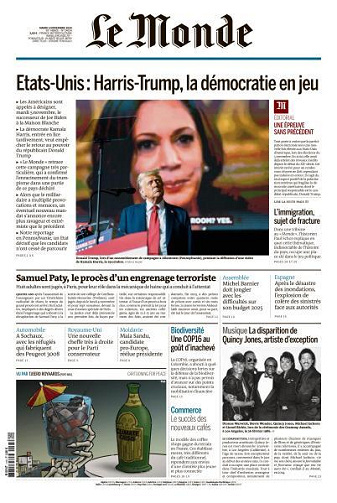 Jaquette de Le Monde du 05.11.2024