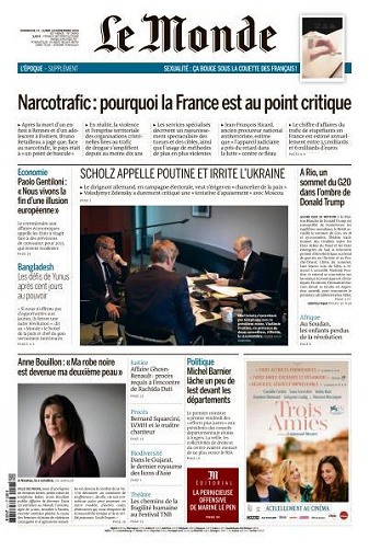 Jaquette de Le Monde du 17.11.2024
