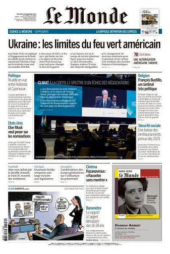 Jaquette de Le Monde du 20.11.2024