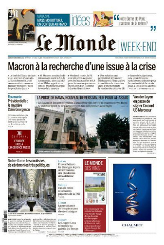 Jaquette de Le Monde & Le Mag du 07.12.2024