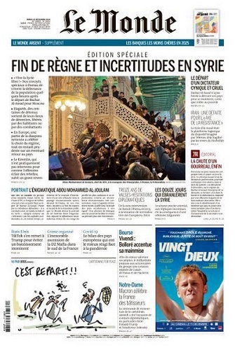 Jaquette de Le Monde du 10.12.2024