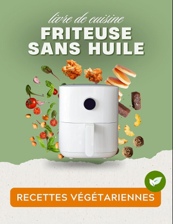 Jaquette de Friteuse sans huile livre de cuisine vegetarienne Clara Delmar 2024 FRENCH Notag