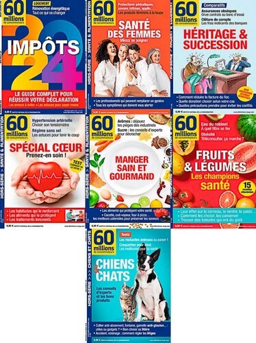 Jaquette de 60 Millions de consomateurs - Hors-Série - Année 2024 - 7 revues