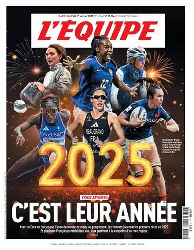 Jaquette de L’Équipe du 01.01.2025