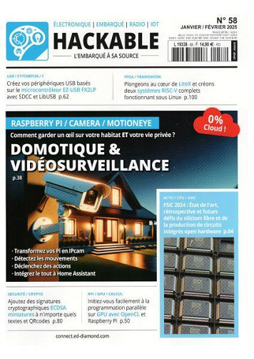 Jaquette de Hackable Magazine - Janvier-Février 2025